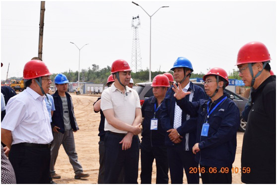 孙波董事长慰问晋中市城区东南外环蹊径快速化刷新项目