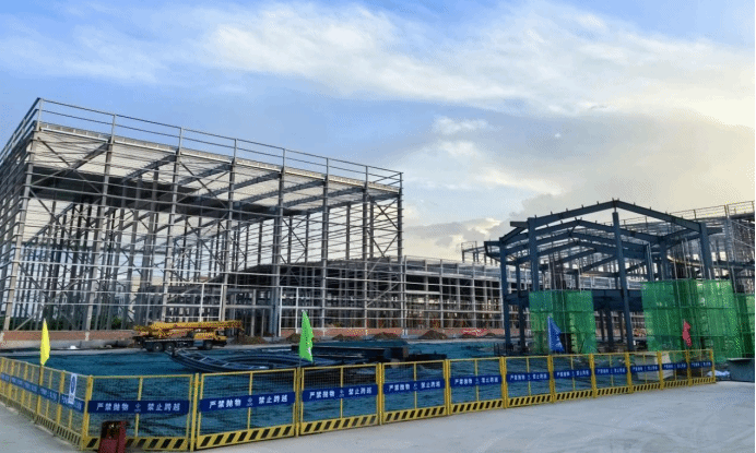 山西建投三建集团长治高新区锂电工业园项目刷新“进度条”