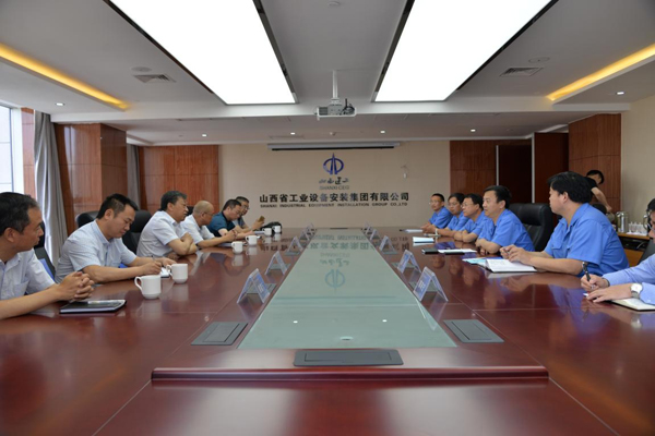 浙江装置集团董事长张振荣一行到访山西建工装置集团